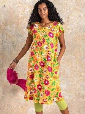 Gundrum Sjoden Peony dress made from organic cotton/modal